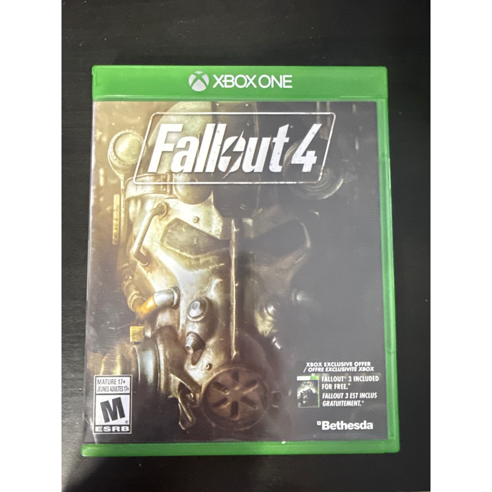 Fallout 4 Xbox One Bethesda Softworks Action Role Playing Game RPG Disc Case